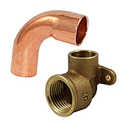 Lötfittings aus Kupfer und Rotguss