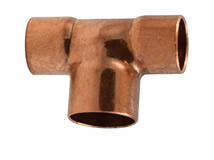 Lötfitting aus Kupfer, T-Stück reduziert Lötfitting aus Kupfer, T-Stück reduziert