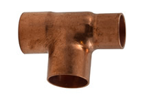 Lötfitting aus Kupfer, T-Stück reduziert Lötfitting aus Kupfer, T-Stück reduziert