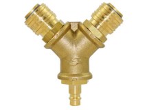 Verteiler 2-fach mit Druckluftkupplung Verteiler 2-fach mit Druckluftkupplung