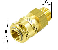 Druckluftkupplungsmuffe für Minikupplung (Typ 21)