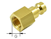 Druckluftkupplungsstecker für Minikupplung (Typ 21)