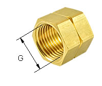 Überwurfmutter DIN 8542 mit Linksgewinde