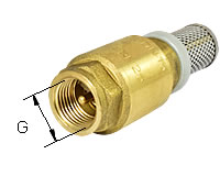 Fußventil (Rückschlagventil mit Saugkorb) 