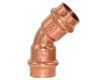Pressfitting aus Kupfer, Bogen 45° I Pressfitting aus Kupfer, Bogen 45° I