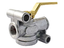 Absperrhahn mit Entlüftung Absperrhahn mit Entlüftung