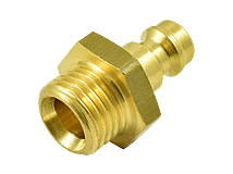 Minikupplung Stecker mit Außengewinde Minikupplung Stecker mit Außengewinde