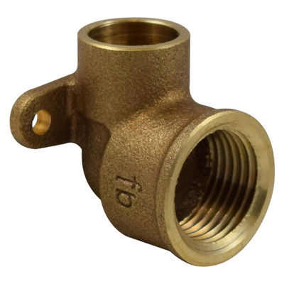 Lötfitting aus Rotguss, Wandscheibe