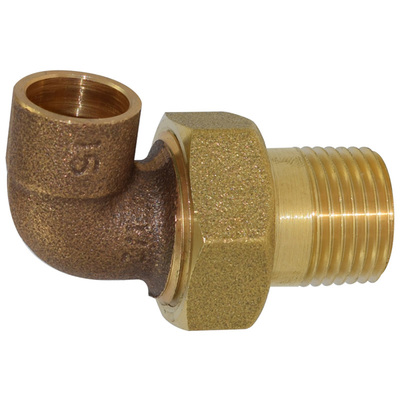 Lötfitting aus Rotguss, Winkelverschraubung