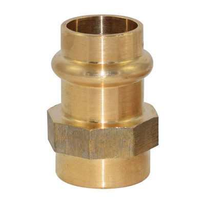 Pressfitting aus Rotguss, Übergangsmuffe