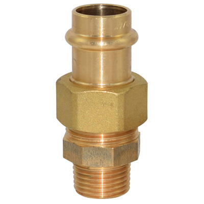 Pressfitting aus Rotguss, Verschraubung