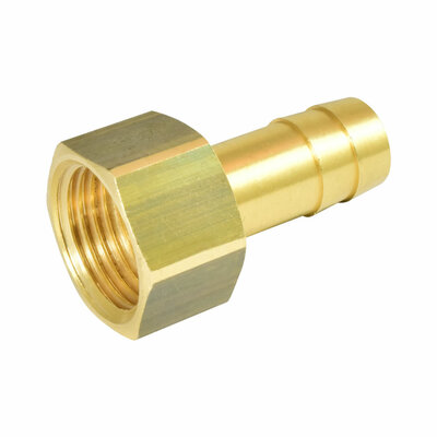 Messingfitting, Gewindetülle mit Innengewinde G1/2 für Schlauch DN13