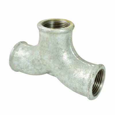 Doppelbogen-T-Stück, Temperguss