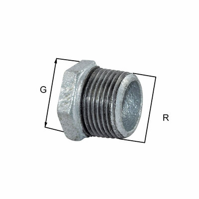 Reduziernippel, Temperguss