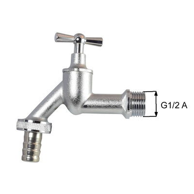 Messingfitting, Wasserhahn mit Schlauch-Anschluss-Verschraubung, G1/2A, für DN19