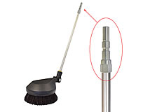 KEW Rotierende Waschbürste Langnippel 