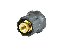 Rückansicht Schwall-Regeldüse Anschluss G1/4-IG