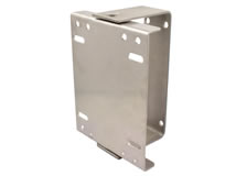 Rückansicht Wandschwenkkonsole in Edelstahlausführung