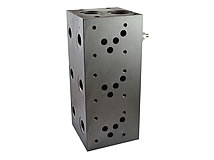 Mehrfachanschlussplatte mit Druckbegrenzungsventil Mehrfachanschlussplatte mit Druckbegrenzungsventil