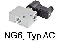 2/2-Wege, Nenngröße 6 (Typ AC) 2/2-Wege, Nenngröße 6 (Typ AC)