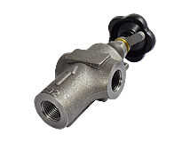 Ansicht von unten Druckbegrenzungsventil für den Leitungseinbau mit Handrad