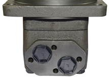 Draufsicht Hydraulikmotor (Planetenmotor)hinten detailliert