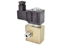 mit Hirschmannstecker 2/2-Wege-Magnetsitzventil Rückansicht