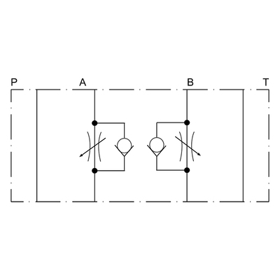 Drosselrückschlagventil, Nenngröße 6