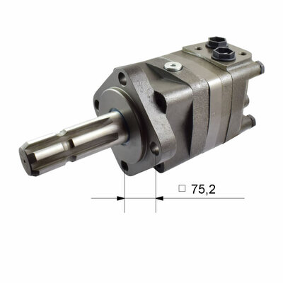 Hydraulikmotor mit Zapfwelle | 125ccm/U | 600U/min