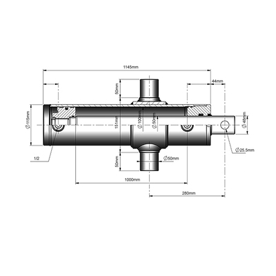 Holzspaltzylinder doppeltwirkend