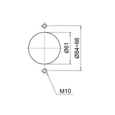 Rücklauffilter 45 l/min, G1/2 Tankbohrbild