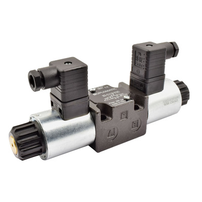 4/3-Wegeventil, direktgesteuert, Nenngröße 6 (Symbol E), 24V