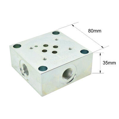 Anschlussplatte seitlich, Nenngröße 6