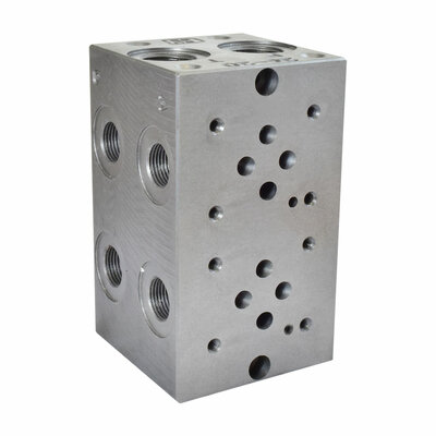 Mehrfachanschlussplatte, NG 6, 2 Sektionen