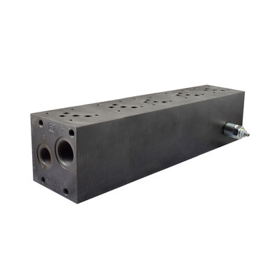 Mehrfachanschlussplatte mit Druckbegrenzungsventil, Nenngröße 10