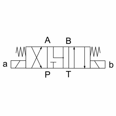 4/3-Wegeventil, direktgesteuert, Nenngröße 6 (Symbol J), 230V