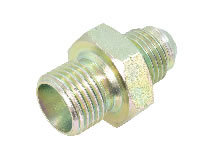 Seitenansicht Adapter JIC37° AG auf metrisch Schneidring AG