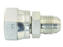 Seitenansicht Adapter JIC37° AG auf BSP60° IG