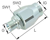 Gerade Einschraubdrehverschraubung Typ GEDV