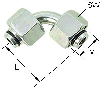 90°-Doppelverbinder Typ 90GVO