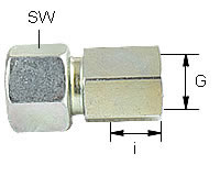 Gerade Aufschraubverschraubung mit Innengewinde GAI
