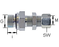 Gerade Einschraub-Schottverschraubung Typ GESV