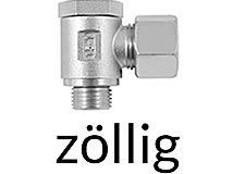 Schwenkverschraubung, zöllig