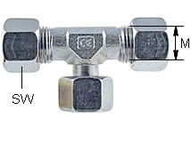 Einstellbare T-Verschraubung Typ EVT