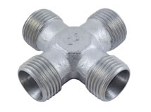 Isometrische Ansicht K-Verschraubung in X-Ausführung