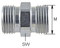 Gerade Verschraubung Stutzen Typ G