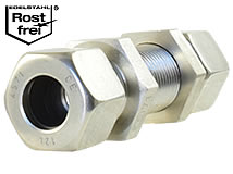 Gerade Schottverschraubung Gerade Schottverschraubung