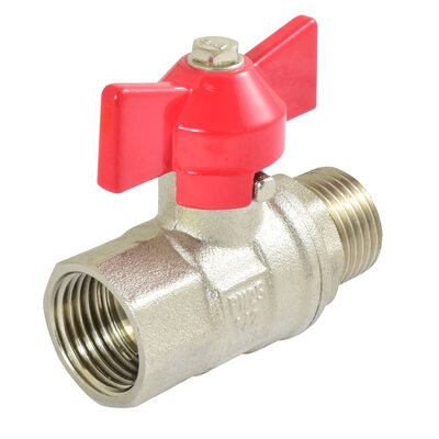 Niederdruckkugelhahn mit Flügelgriff G1"