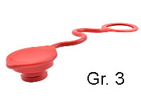 Staubstecker für Steckkupplungsmuffe Gr. 3