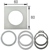 Abreißhalter zum Anschweißen 1x1